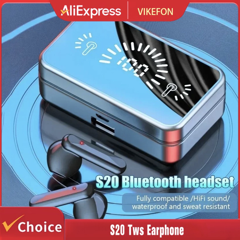 Bluetooth Headset On Ear - Écouteurs sans fil S20 TWS, écouteurs