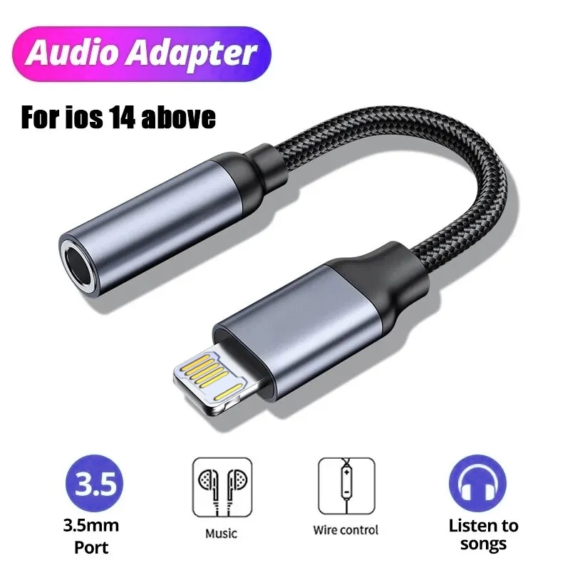 Câble AUX Jack 8 broches à 3.5 - Earphone Splitter Jack avis et prix